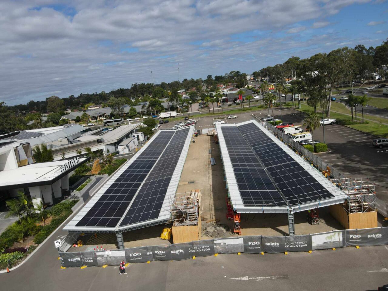 Solar Car Park Canopy Case Study: St Marys Rugby League Club