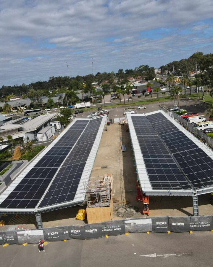 Solar Car Park Installation for St Marys Rugby League Club