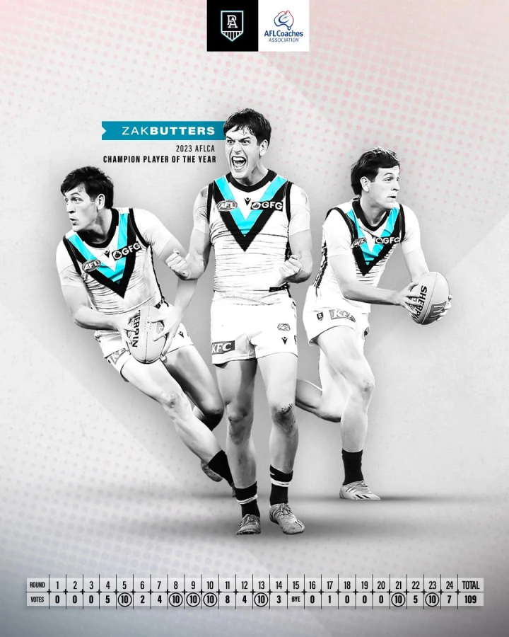 What is the AFLCA Champion Player of the Year Award?